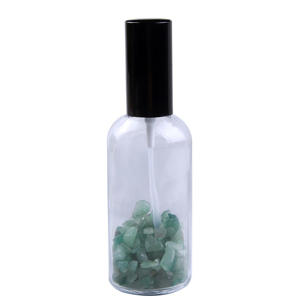 Amethyst, Aventruine or Fluorite Crystal Spray Bottle for Essential Oils
