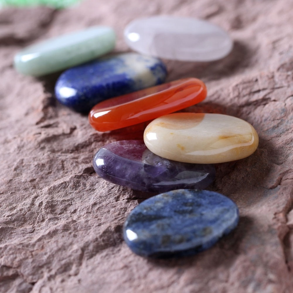 Chakra Palm Stone Set