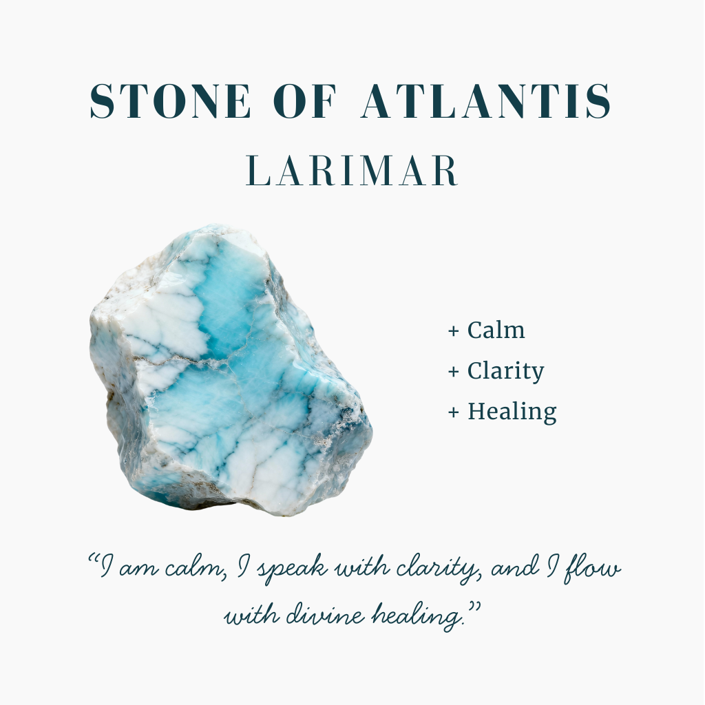 Larimar Silver Trinity Necklace