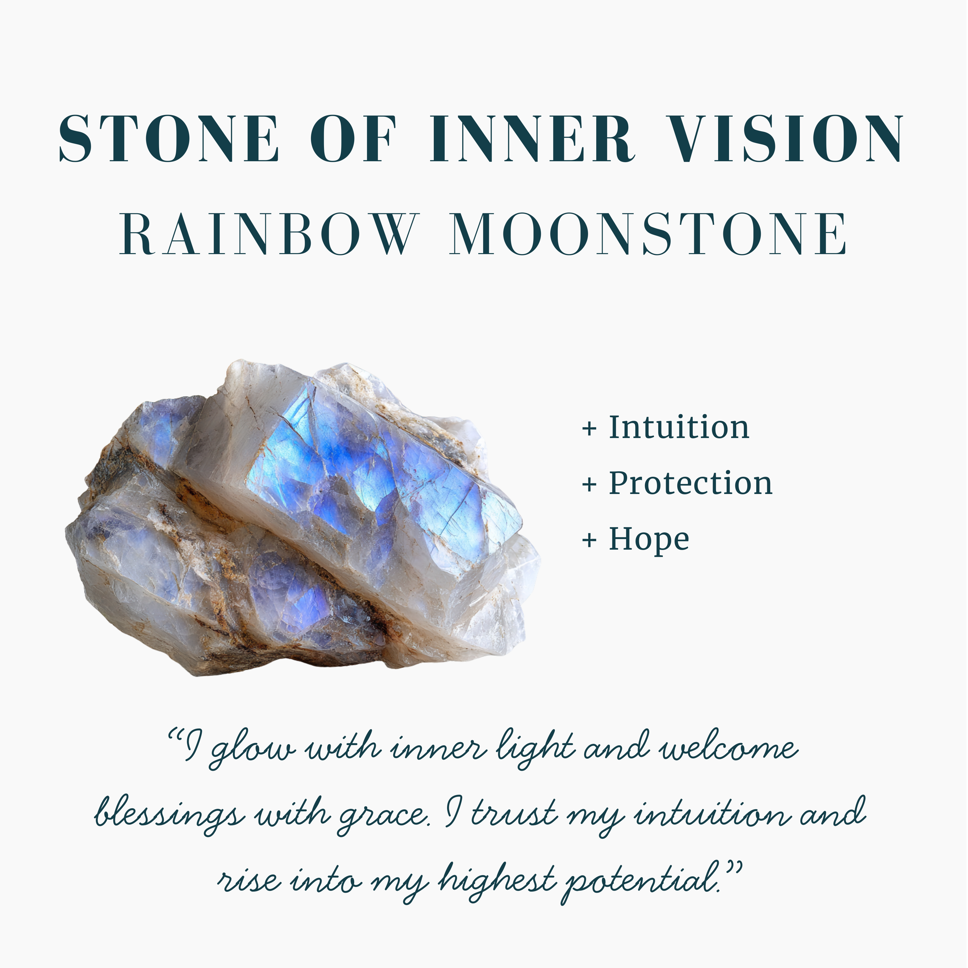 Rainbow Moonstone Halo Pendant in Silver