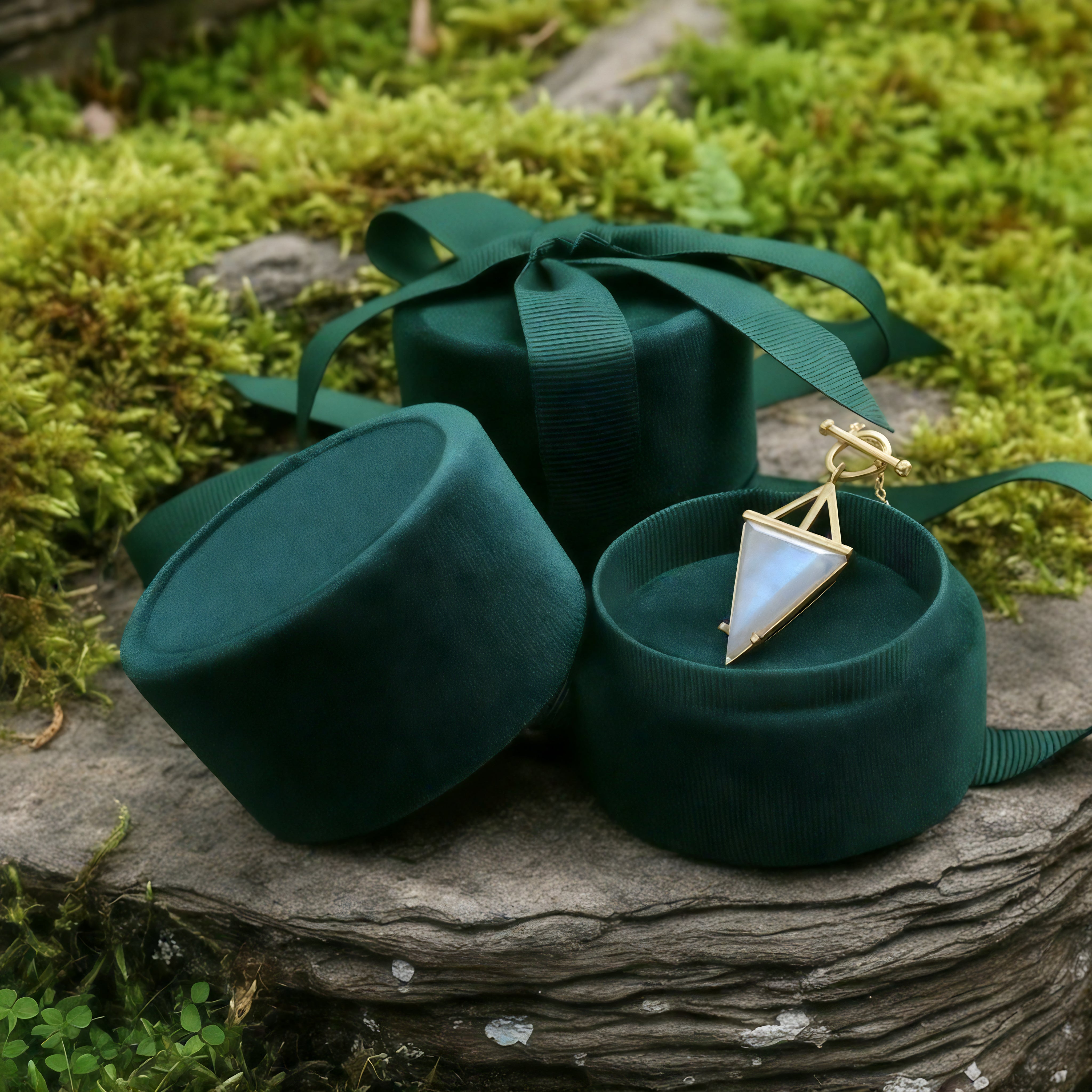 Moonstone & Gold Intuition Necklace -