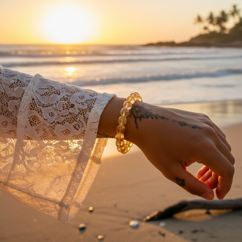 Brazilian Citrine Mala Bracelet
