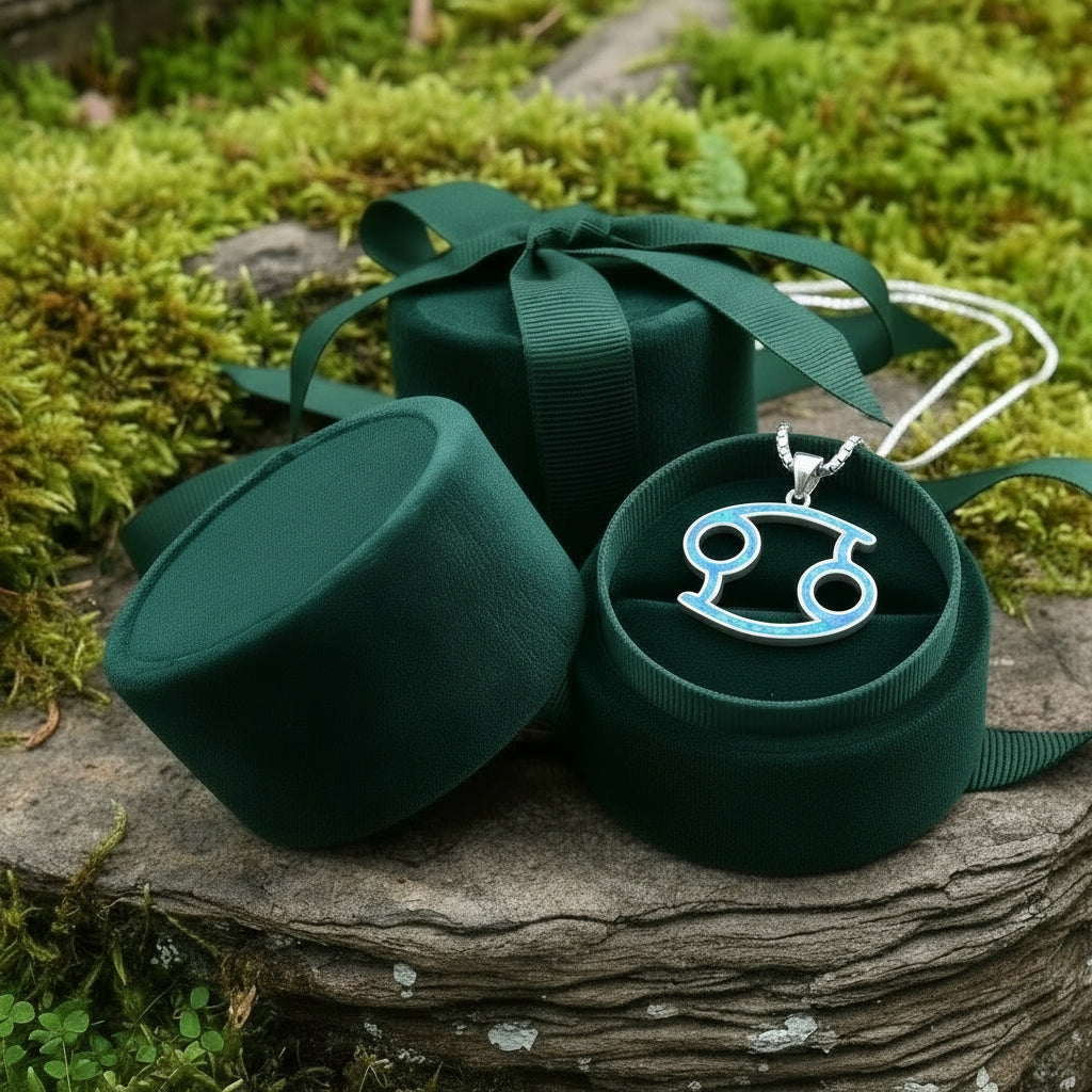 Cancer Opal Zodiac Necklace – June 21 to July 22