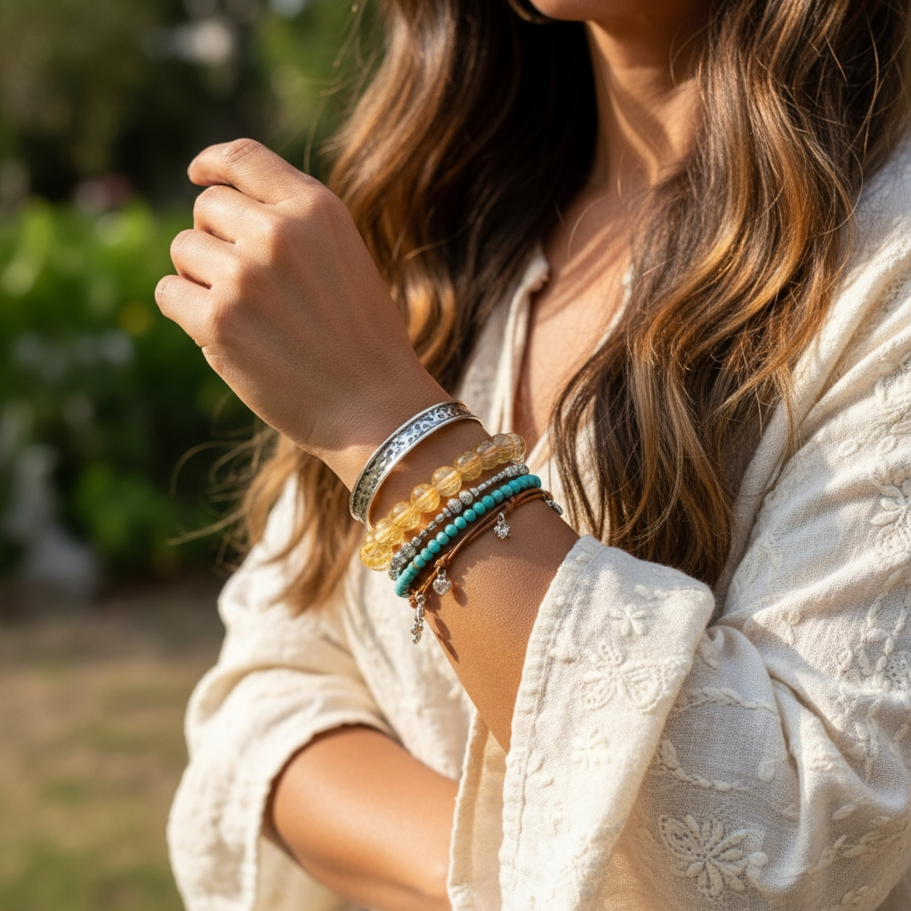 Brazilian Citrine Mala Bracelet