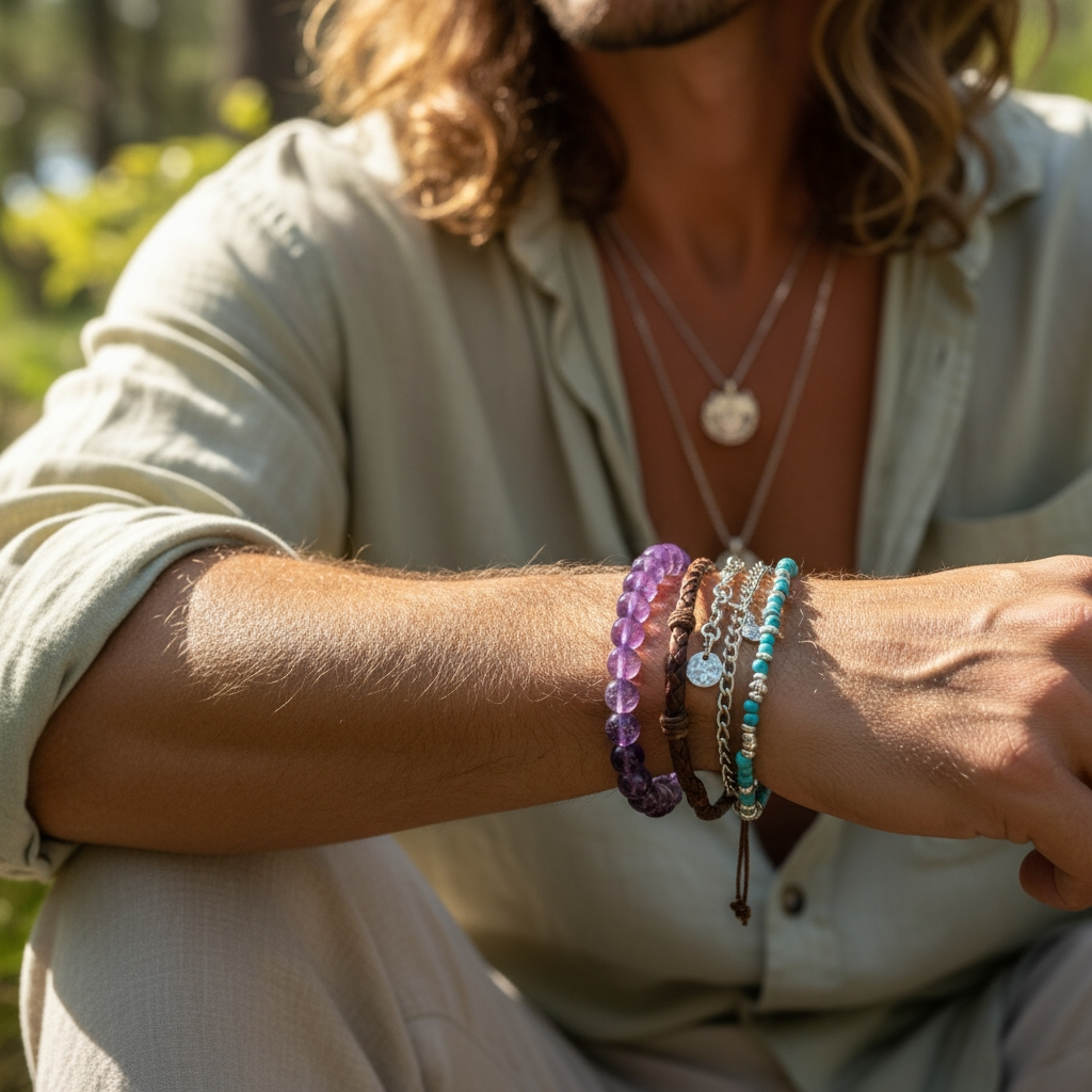 Amethyst Mala Bracelet