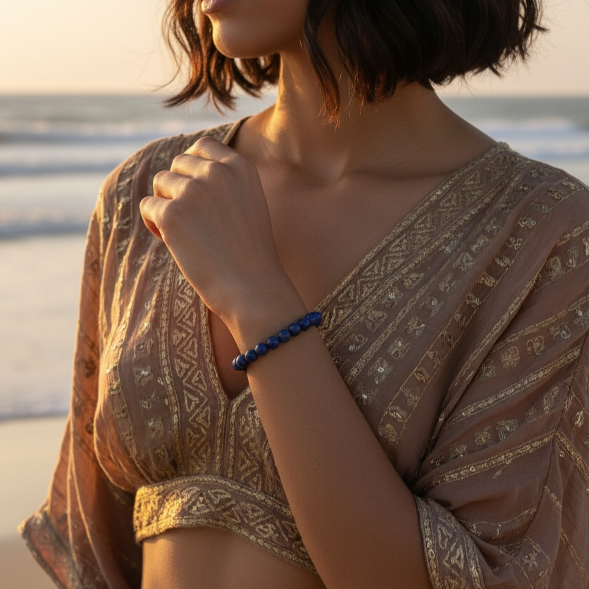 Lapis Lazuli Mala Bracelet