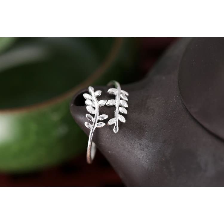 925 Silver Laurel Fairytale Adjustable Ring