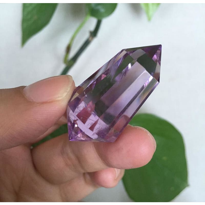 Amethyst Double Point Vogel Crystal Wand
