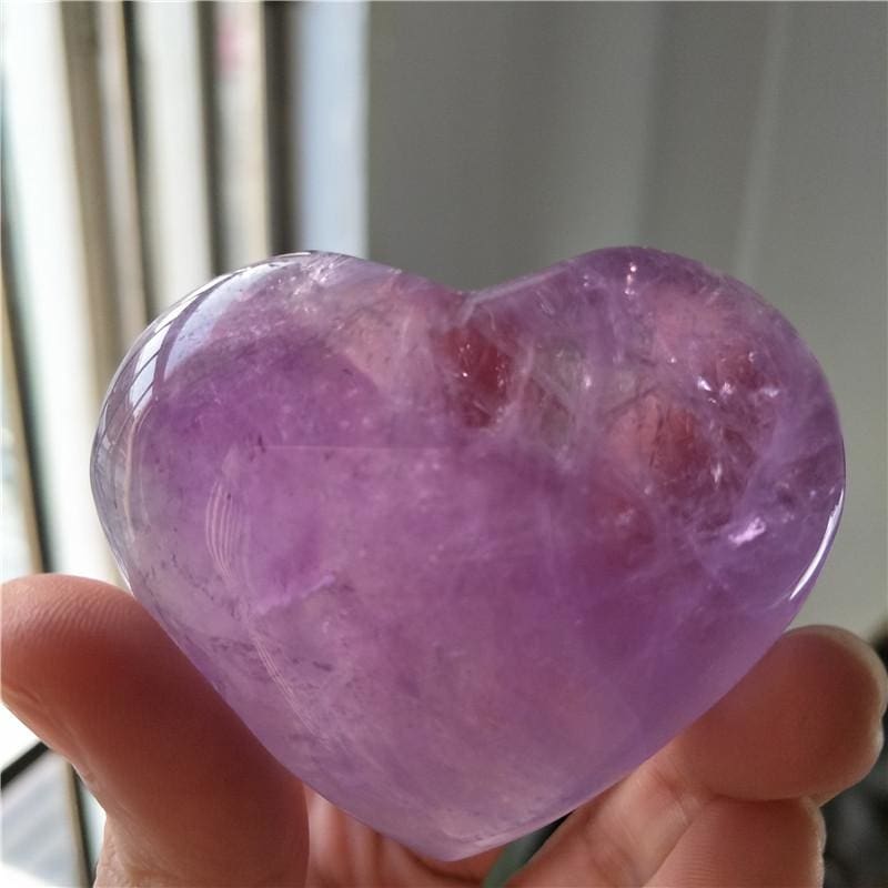 Amethyst Gemstone Heart