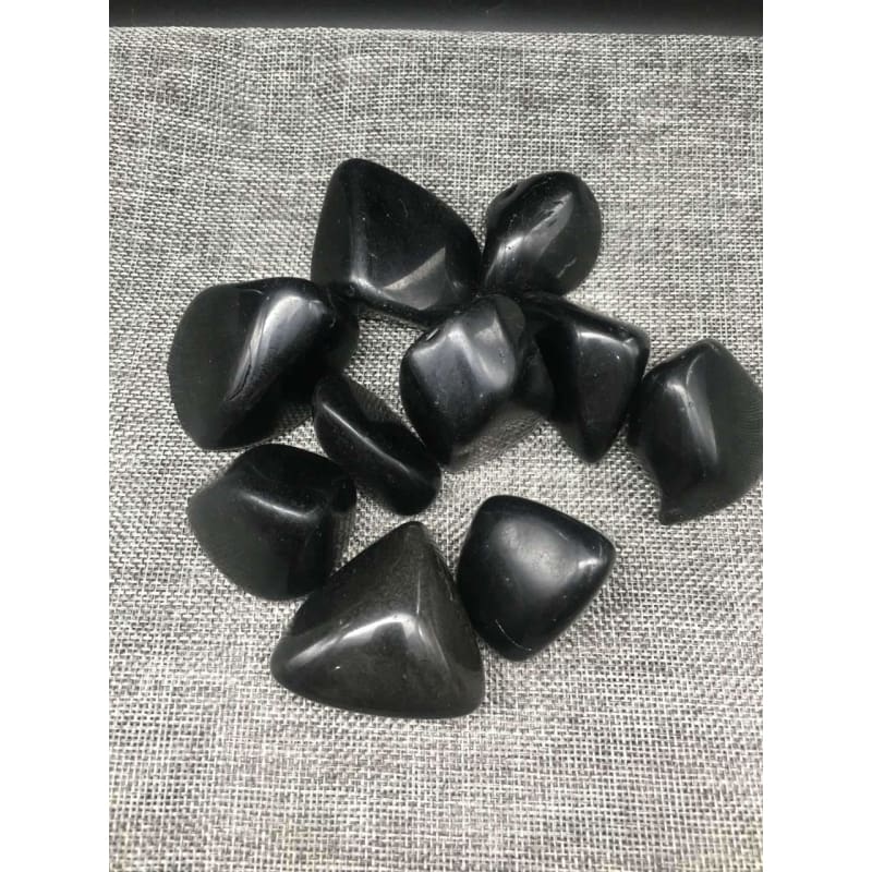 Black Tourmaline Tumbled Stones (100 Grams) (5-15 Stones)
