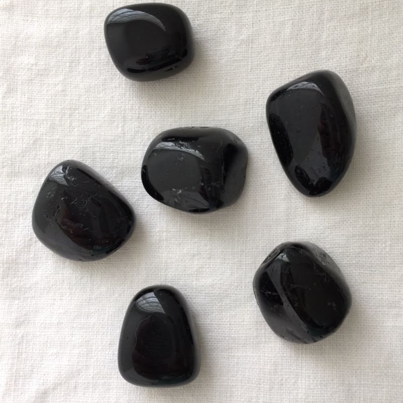 Black Tourmaline Tumbled Stones (100 Grams) (5-15 Stones)