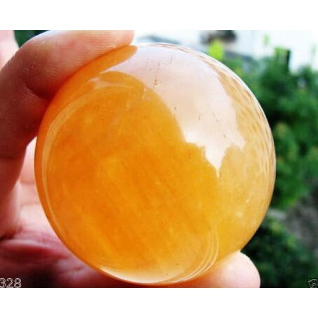 Citrine Calcite Healing Crystal Sphere