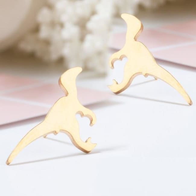 (Clearance) Cute Stud Earrings (16 Styles) - Dinosaur
