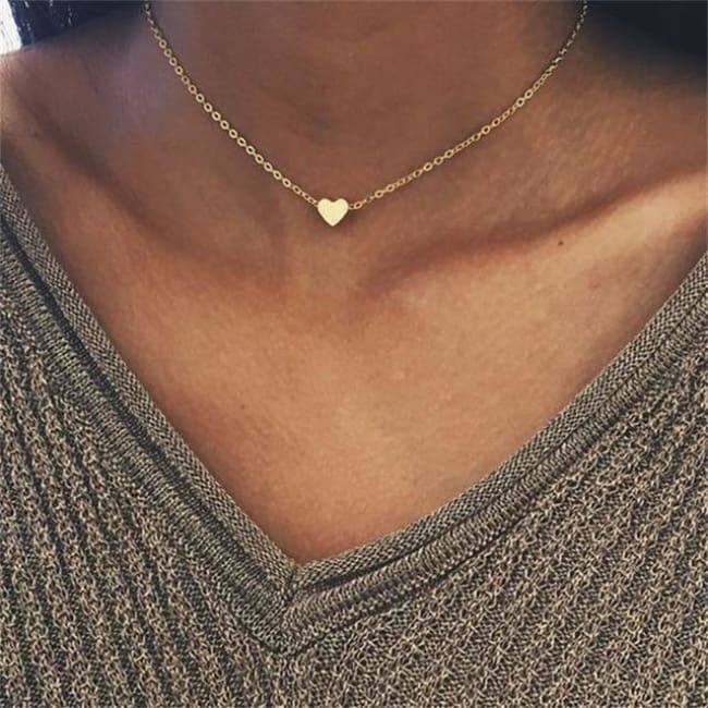 (Clearance) Heart Moon Star Chokers (15 Styles) - O-Xl06Gold