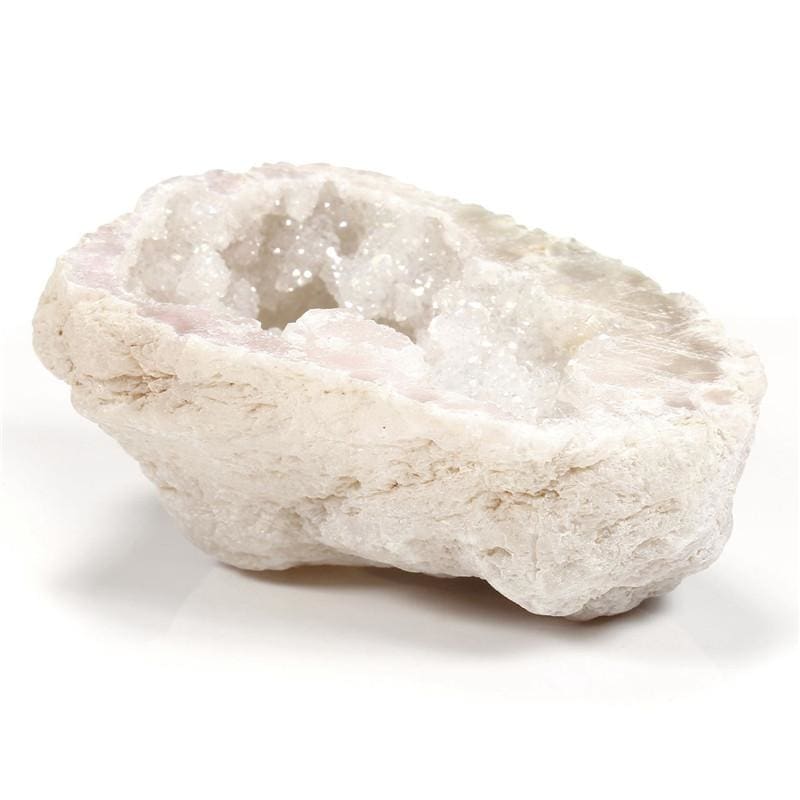 Flame Aura Crystal Quartz Geode