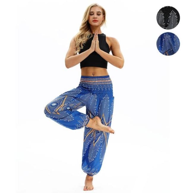 Harem Pants One-Size Fits All So Comfortable! - Royal Blue / One Size