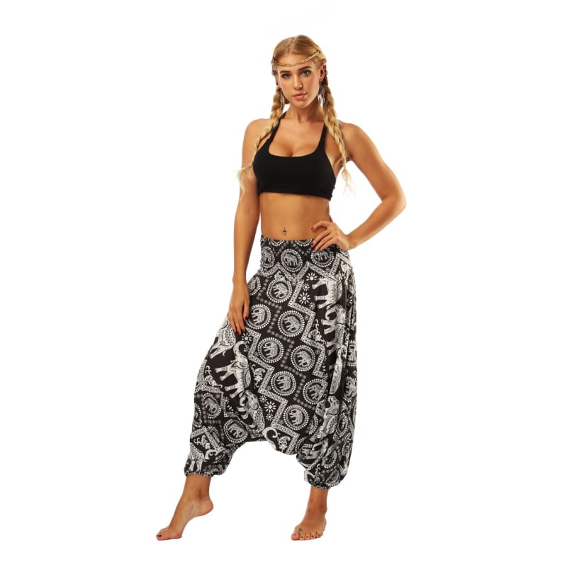 Low Leg Harem Pants One-Size Fits All So Comfortable!