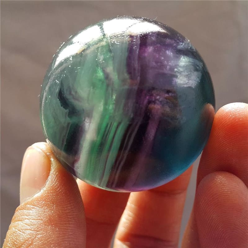 Natural Fluorite Healing Crystal Sphere