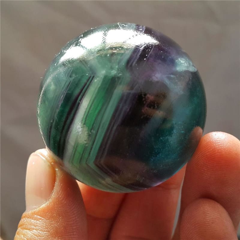 Natural Fluorite Healing Crystal Sphere