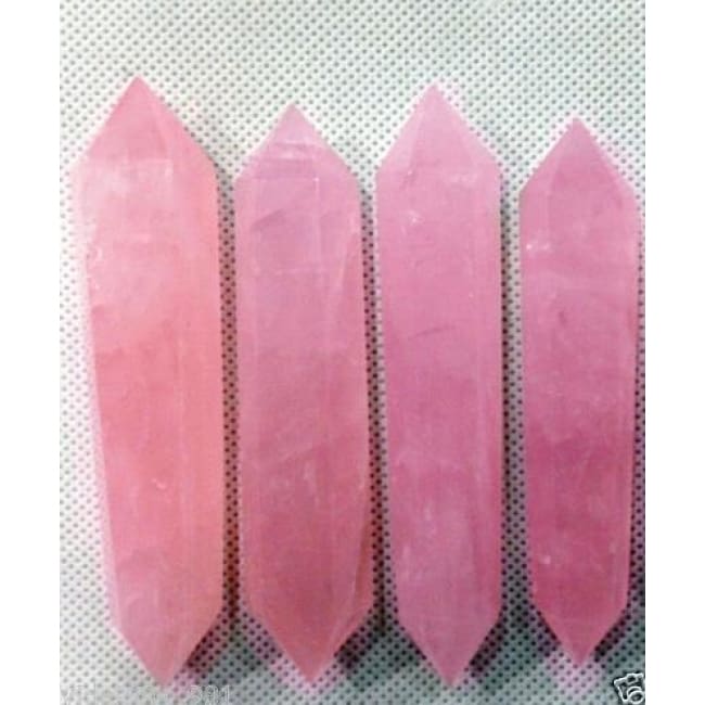 Natural Pink Rose Double Terminated Wand