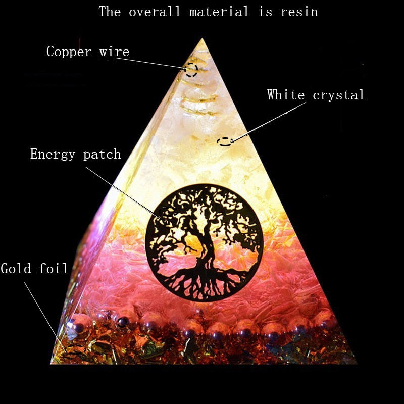 Aura Reiki Orgonite Pyramid