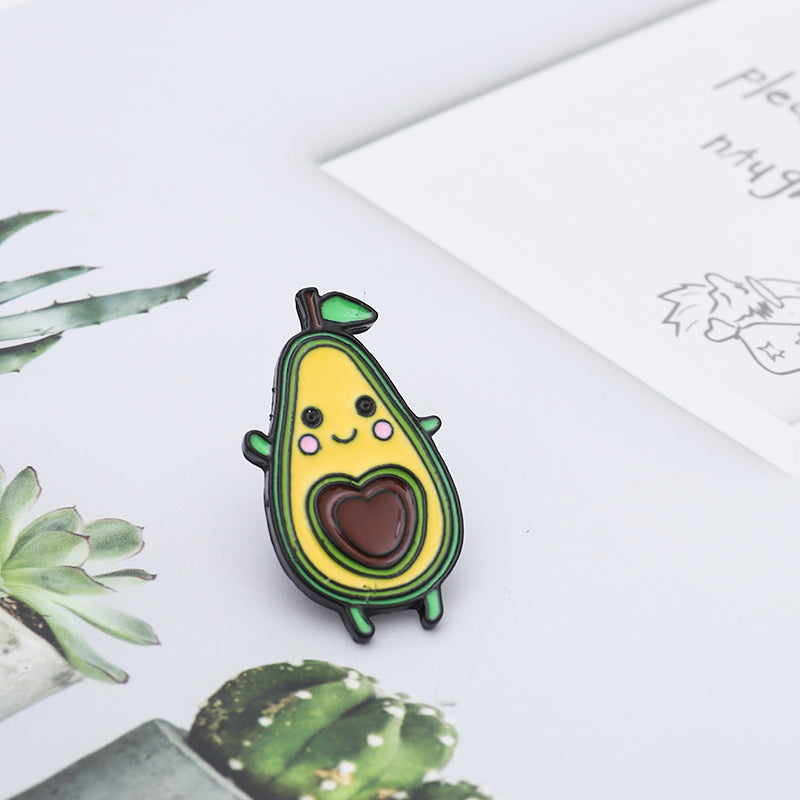 Cute Cartoon Avocado Pins