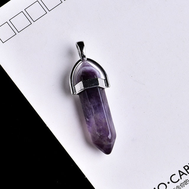 Natural Crystal Point Pendant