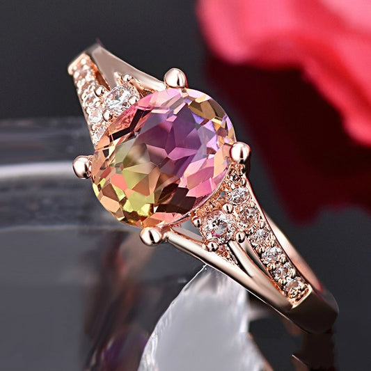 Rose Gold Personality Charm Ring