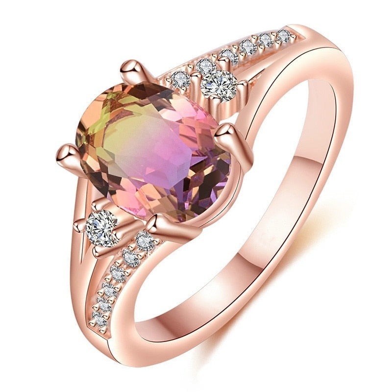 Rose Gold Personality Charm Ring