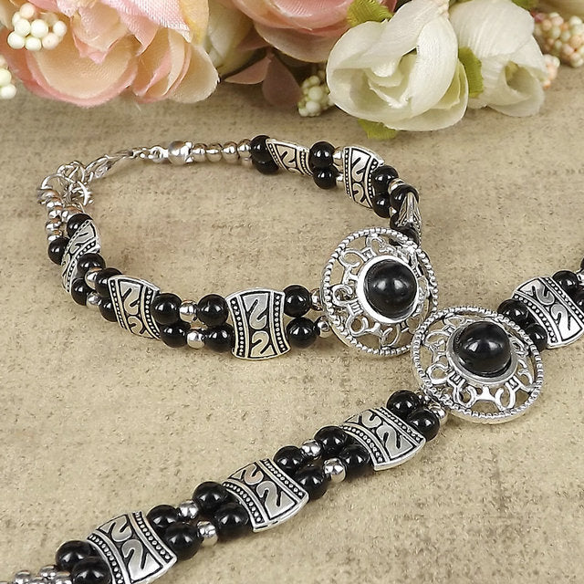 Natural Gemstones Beads Bracelet