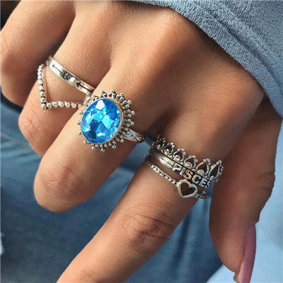 Vintage Opal Ring Set