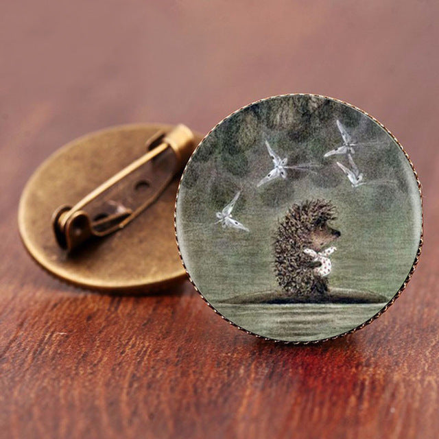 Vintage Hedgehog Brooch