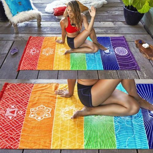 7 Chakra Wall Tapestry or Beach Towel