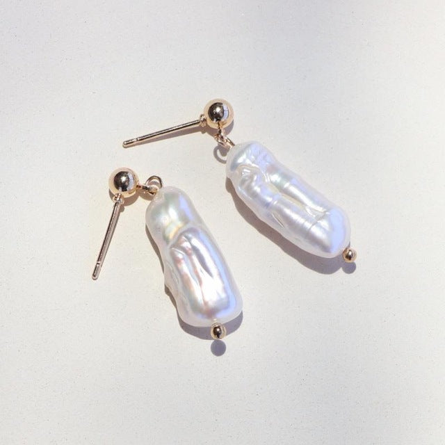 Natural Freshwater Pearl Earrings