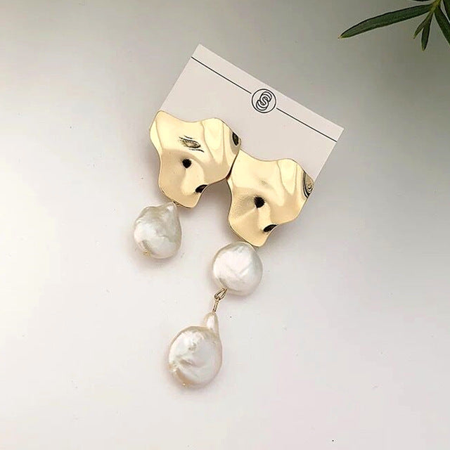 Natural Freshwater Pearl Earrings