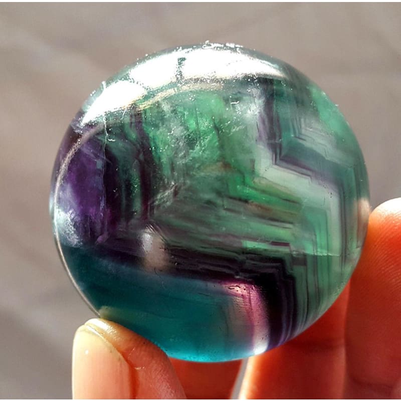 Rainbow Fluorite Crystal Ball